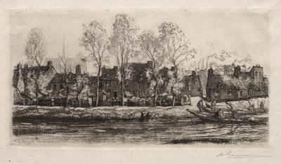 Amiens, Banks of the Somme, 1907. od Auguste Louis Lepère
