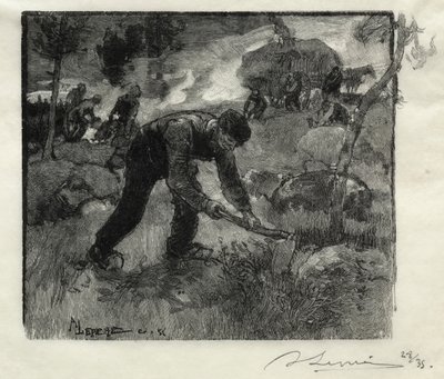 Heather bagry, 1887. od Auguste Louis Lepère