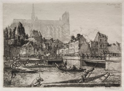 Příjezd Vegetables-Amiens od Auguste Louis Lepère