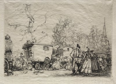 Na veletrhu St. Jean de Mont od Auguste Louis Lepère