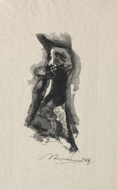 V soutěsce Sept-Cavernes. od Auguste Louis Lepère