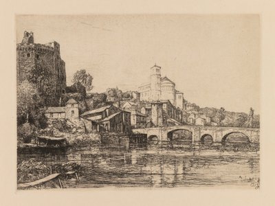 Auguste Lepère: Clisson Loire-Maritime, 1909. od Auguste Louis Lepère