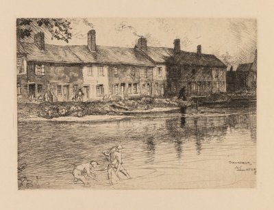Auguste Lepère: Prérijní rybník v Crèvecoeur Picardie. od Auguste Louis Lepère