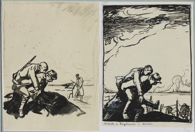 Bataille de Rozelieures en Lorraine, 1914. od Auguste Louis Lepère