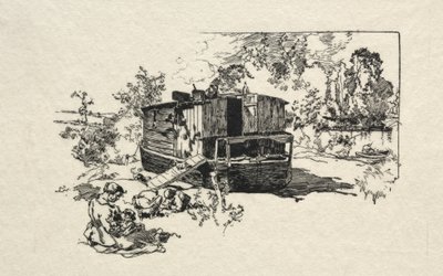 Bateau logement. od Auguste Louis Lepère