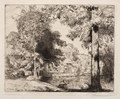 Bords de la Vie, 1908. od Auguste Louis Lepère