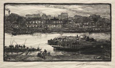 Kavárny - Zpěváci. od Auguste Louis Lepère