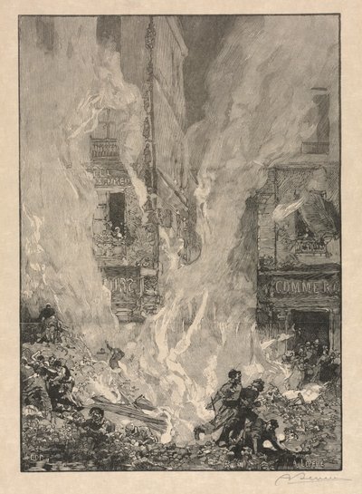 [Požár města] od Auguste Louis Lepère