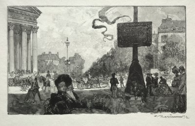 Roh Rue Royale, 1890. od Auguste Louis Lepère