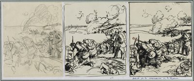 Začátek manévru na Marne, 1914. od Auguste Louis Lepère