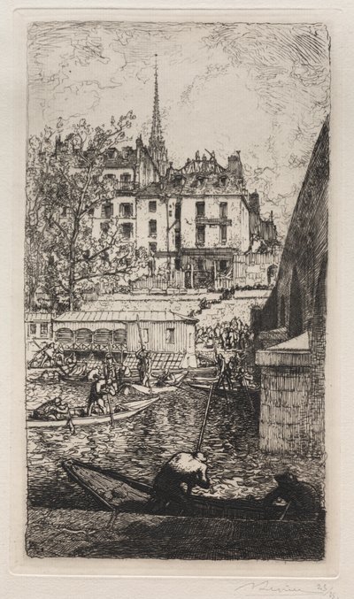 Demolice domu Sabra od Auguste Louis Lepère