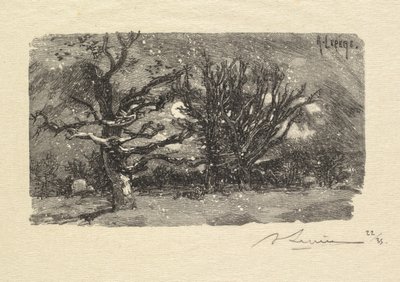 Fontainebleau Forest: Na koleji Lantara La Forêt de Fontainebleau: Na koleji Lantara, 1890 od Auguste Louis Lepère