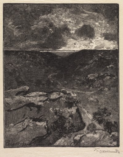 Fontainebleau Forest: Franchard Valley od Auguste Louis Lepère