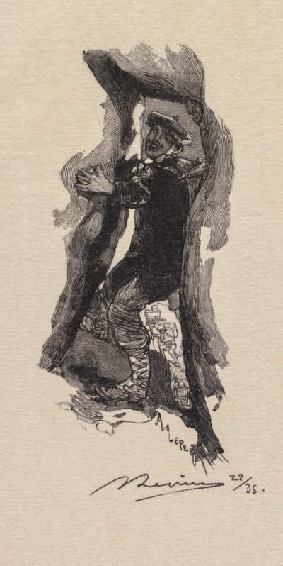 Fontainebleau Forest: Pass of the Seven Caverns La Forêt de Fontainebleau..., 1890. od Auguste Louis Lepère