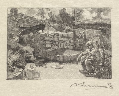 Fontainebleau Forest: Lomný dům od Auguste Louis Lepère
