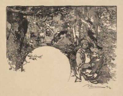 Fontainebleauský les: Malíři od Auguste Louis Lepère