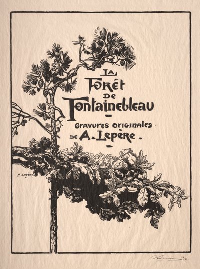 Fontainebleau: Frontispis
 od Auguste Louis Lepère