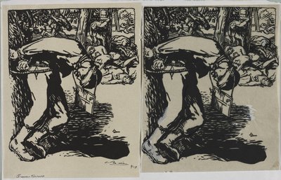 Snipers, 1914. od Auguste Louis Lepère