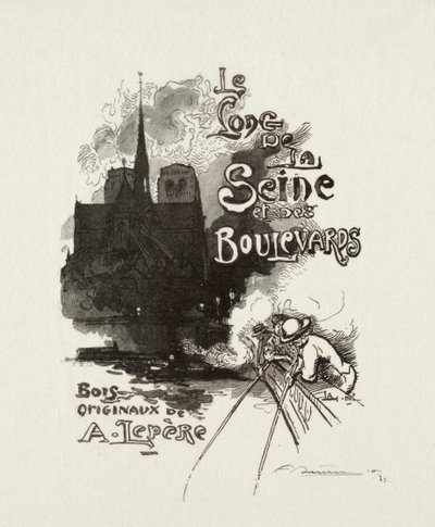 Frontispis: Podél Seiny a bulvárů od Auguste Louis Lepère