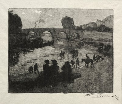 Pítko Pont Marie. od Auguste Louis Lepère