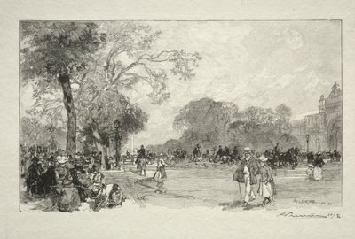 Avenue des Champs-Elysées. od Auguste Louis Lepère