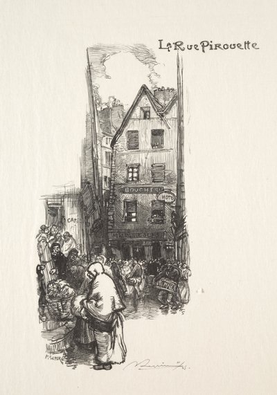 Piruetová ulice od Auguste Louis Lepère