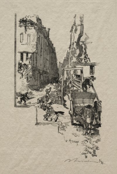 Rue Victor Cousin od Auguste Louis Lepère