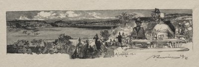Údolí Solle. od Auguste Louis Lepère