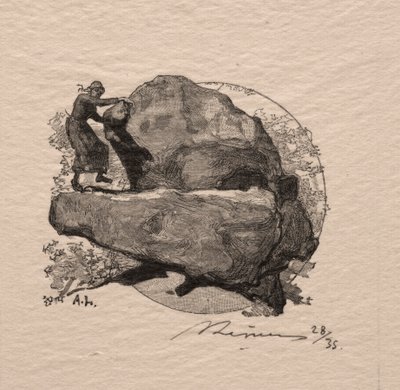 La roche qui se třást. od Auguste Louis Lepère