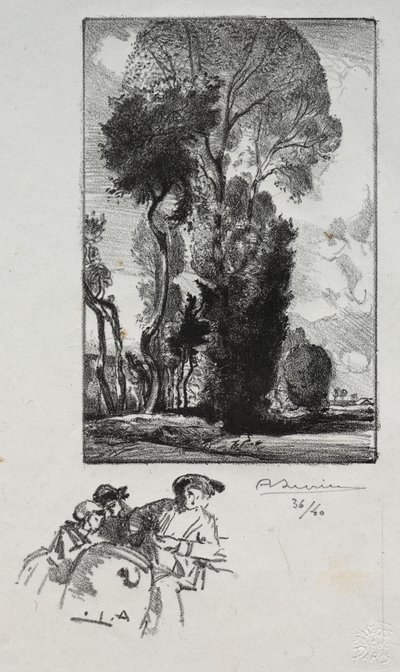Le Bocage, 1909. od Auguste Louis Lepère