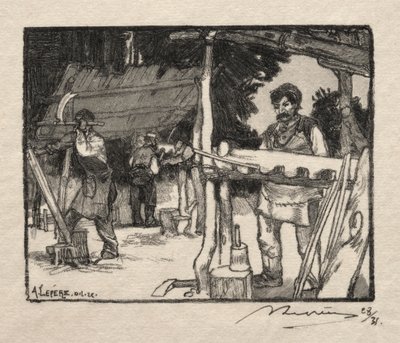 Výrobce lamel od Auguste Louis Lepère
