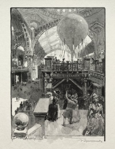 Palác svobodných umění, interiér od Auguste Louis Lepère