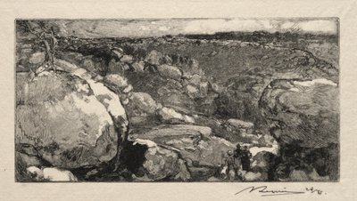 Le cirque du Long-Rocher. od Auguste Louis Lepère