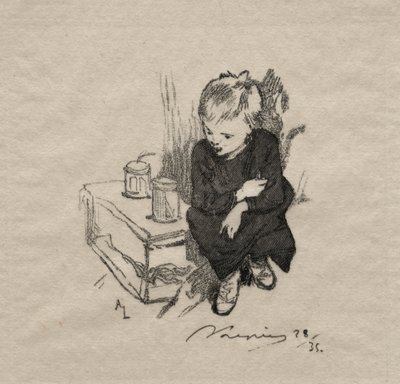 Dítě má chlapce, 1889. od Auguste Louis Lepère