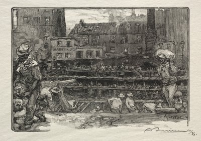 Vykladače sádry. od Auguste Louis Lepère
