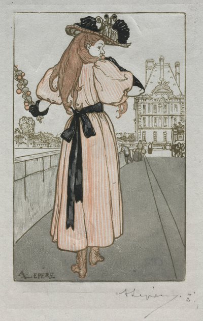 Pařížský almanach, 1897: Jaro, 1897. od Auguste Louis Lepère
