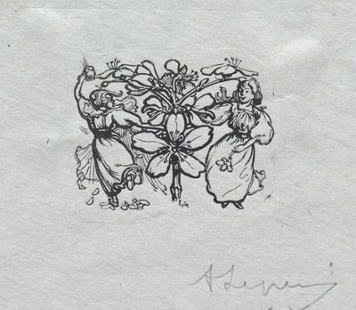 Pařížský almanach, 1897: Ocasní díl, jaro od Auguste Louis Lepère