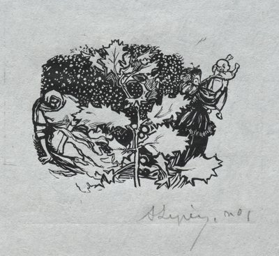 Pařížský almanach, 1897: Ocasní díl, Zima od Auguste Louis Lepère