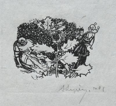 Pařížský almanach, 1897: Koncová část, Zima, 1897. od Auguste Louis Lepère