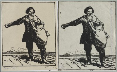 ruský rolník od Auguste Louis Lepère
