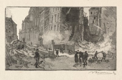 Místo Gerson a Rue Restot. od Auguste Louis Lepère