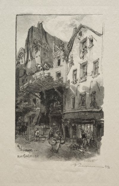 Galandova ulice od Auguste Louis Lepère