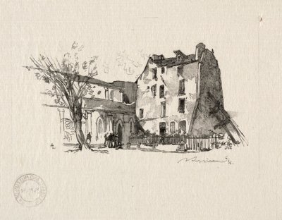 St. Julien le Pauvre: Le Presbytère. od Auguste Louis Lepère