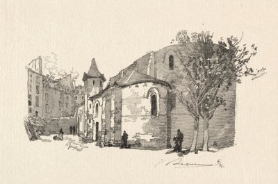 St. Julien le Vauvre, Vnější pohled od Auguste Louis Lepère