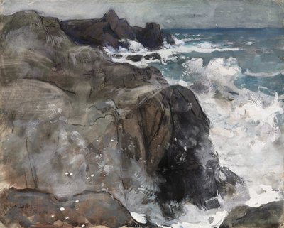 Bouře na ostrově Yeu od Auguste Louis Lepère