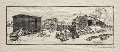 Dům kočárů (Le wagon-logement) od Auguste Louis Lepère