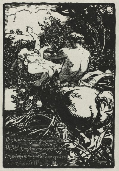Kentaur, 1896. od Auguste Louis Lepère