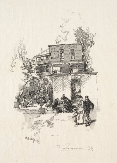 Guinguette. od Auguste Louis Lepère