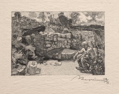 Chata v lomu od Auguste Louis Lepère