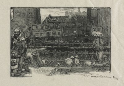 Vykladači sádrového kanálu St. Martin, 1890. od Auguste Louis Lepère